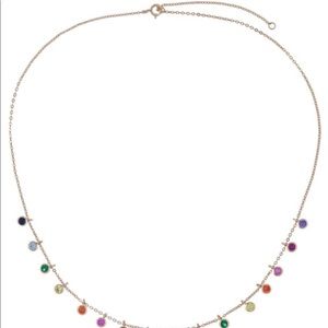 necklace with colorful hanging charm,charm necklac
